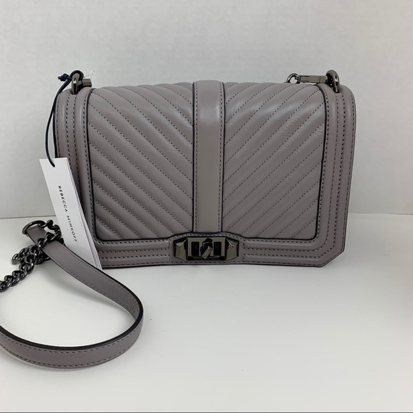 Rebecca Minkoff Handbags - REBECCA MINKOFF Chevron Quilted Love Crossbody NWT